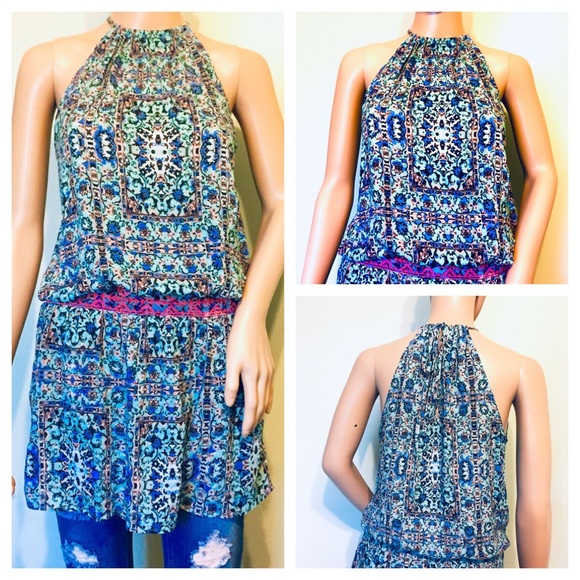 Forever 21 Tops - Forever 21 Floral Halter Tunic